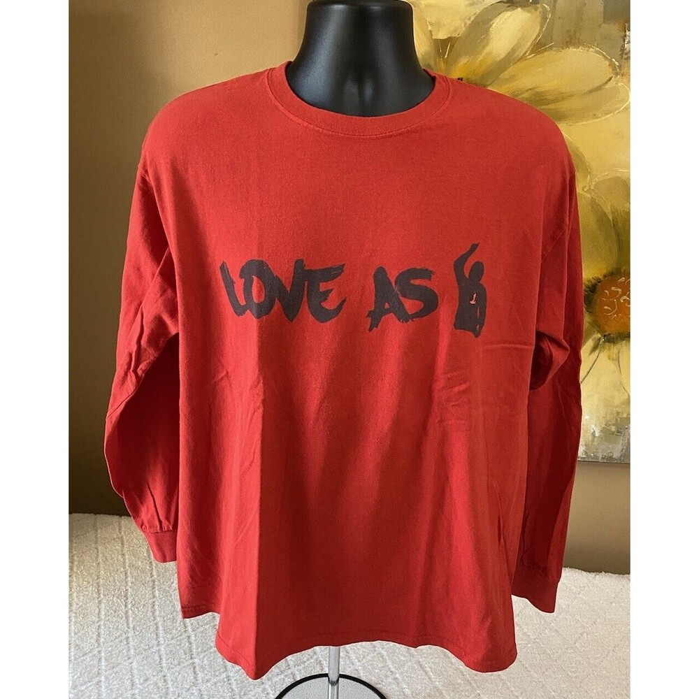 Vintage 1 Of A Kind Love As One Graphic Red Long sleeve Shirt Men’s Size L